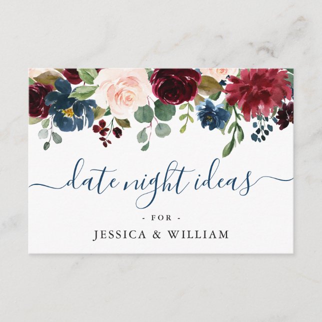 Conselho Cartão de Aviso Noite de Data de Chá de panela Bur (Frente)