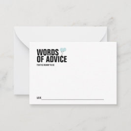 Conselho Cartão de Chá de fraldas Azul Balão-Mamãe