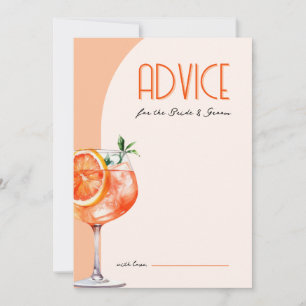 Conselho de Amor à Primeira Spritz Cartão de Chá d