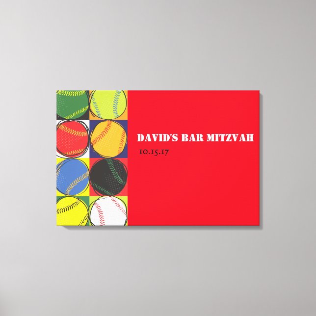 Conselho de Canvas de Entrada do Baseball Retroati (Frente)