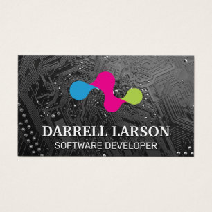 Conselho de circuito  Logotipo de tecnologia moder