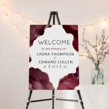 conselho de espuma de entrada do Burgundy Branco