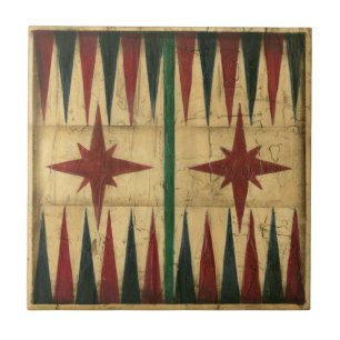 Conselho de Jogo Antiquado do Backgammon por Ethan