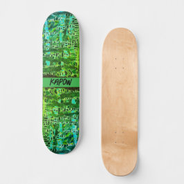 Conselho de Skate "Biologia Mosaica" Verde