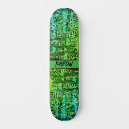 Conselho de Skate "Biologia Mosaica" Verde