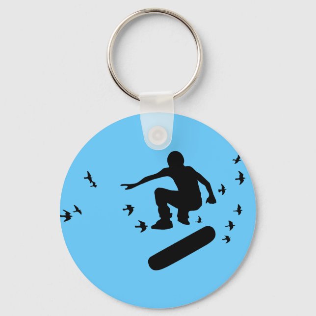 conselho de skate com chaveiro de aves (Frente)