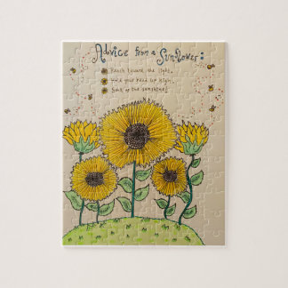 "Conselho de um Quebra-cabeça Sunflower"