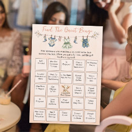 Conselho Encontre o Cartão de Bingo da Linha de Ropa da Fes