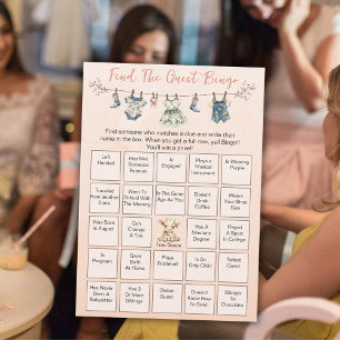 Conselho Encontre o Cartão de Bingo de Linha de Fechamento