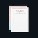 Conselho Este Verão — Cartão de Aviso de Casamento por Aqua<br><div class="desc">Esse cartão de conselho de casamento de cor d'água do verão é perfeito para seu casamento de boho da praia tropical. Concebido com coral de pêssego, minimalista, cor de pêssego laranja e cor de água azul empoeirada, acompanhado de uma simples tipografia de ouro arenoso-rústico. Tem certeza que combina com as...</div>