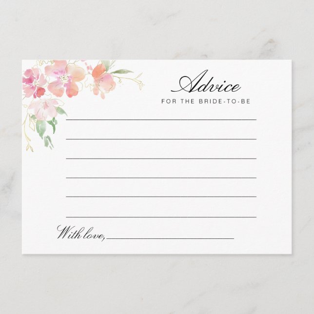 conselho floral cor-de-água rosa (Frente)