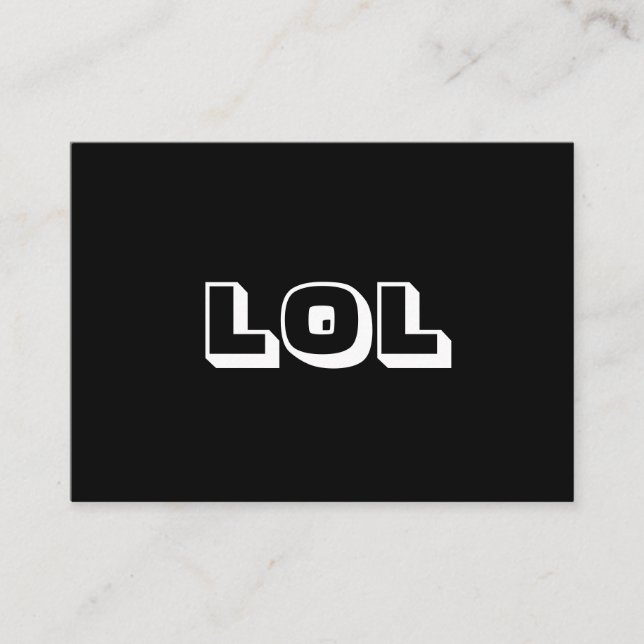 Conselho LOL, Rindo-se de um cartão branco preto alto (Frente)
