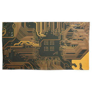 Conselho Nerd de saída PCB Laranja Circuito Eletrô