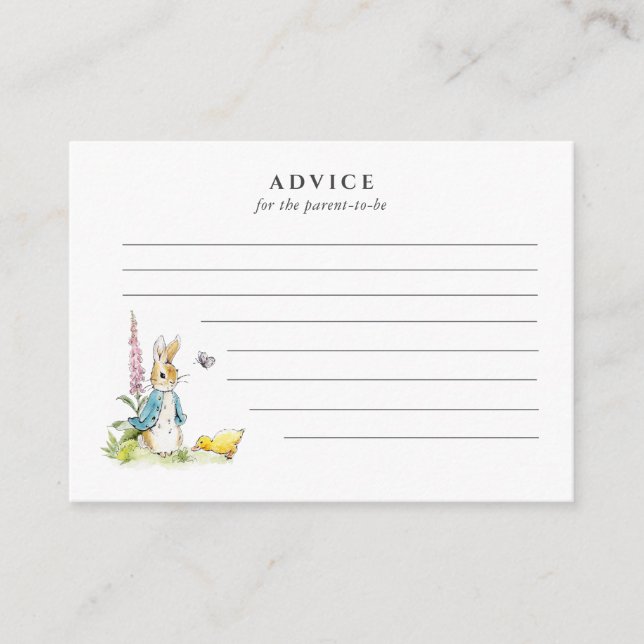 Conselho para a mãe ser Peter Rabbit (Frente)