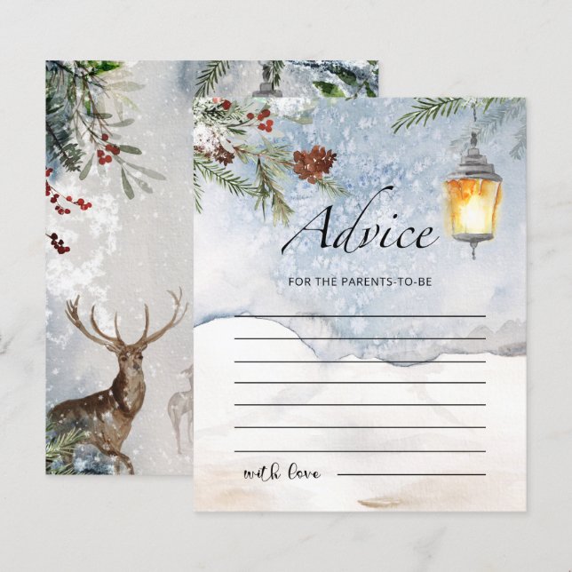 Conselho para o cartão de futuros pais (Frente/Verso)