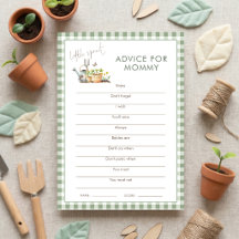 Conselho para o cartão de jogo Little Sprout para 