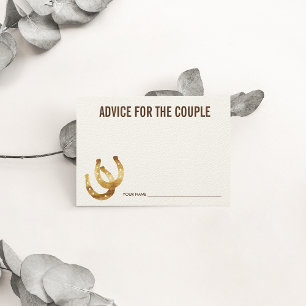 Conselho para o casal afortunado na ferradura do