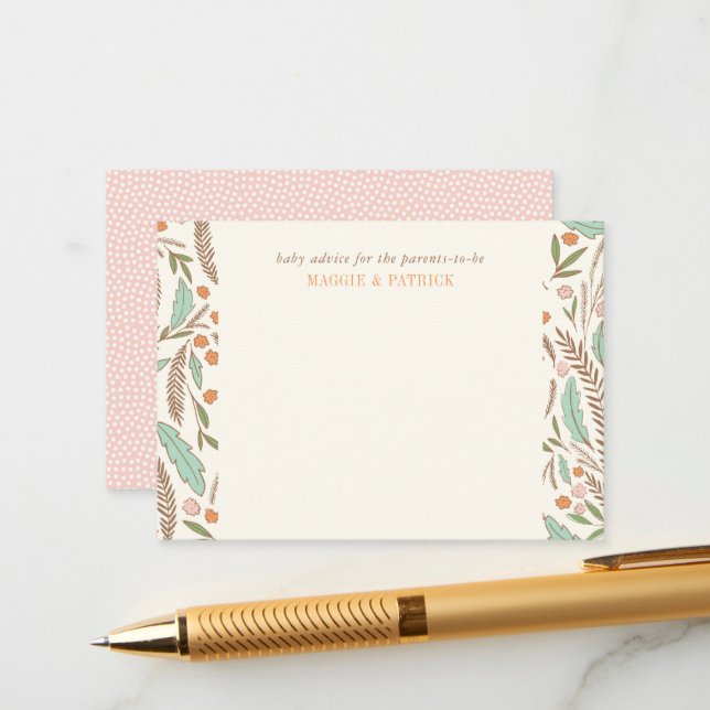 Conselho Sprigs Quentes Cartão de Aconselhamento Principal  (Frente/Verso In Situ)