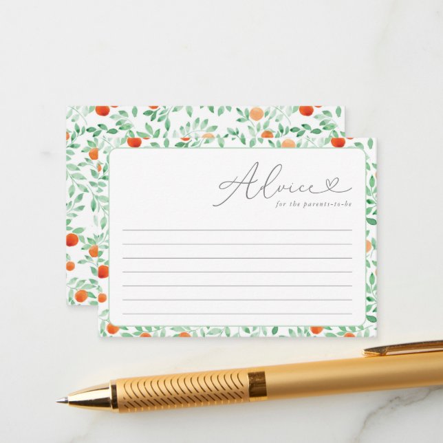 Conselho Um Pequeno Cartão de Aconselhamento para Chás de f (Frente/Verso In Situ)