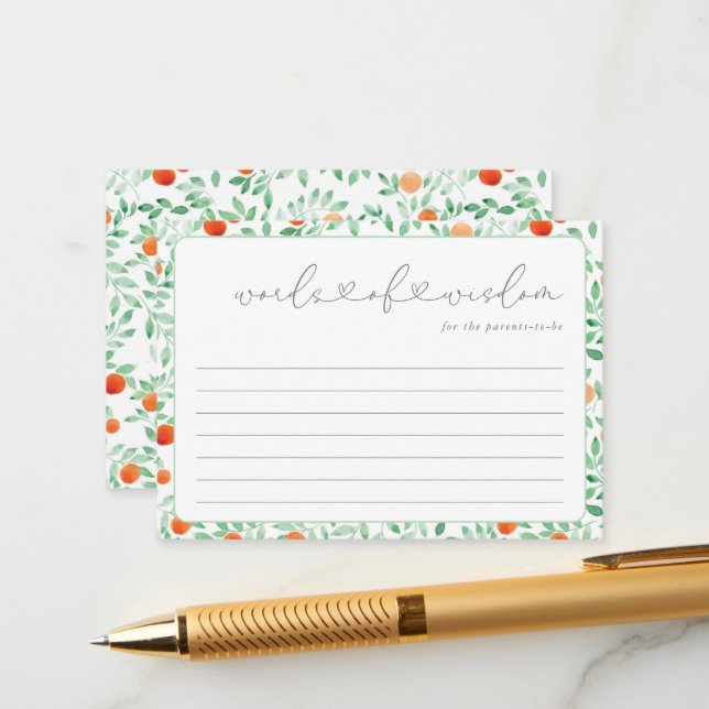 Conselho Um Pequeno Cartão de Aconselhamento para Chás de f (Frente/Verso In Situ)