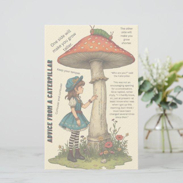 Conselhos da papelaria Caterpillar Wonderland (Em pé/Frente)