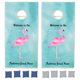 Conselhos de Cornhole Personalizados de Flamingo, 