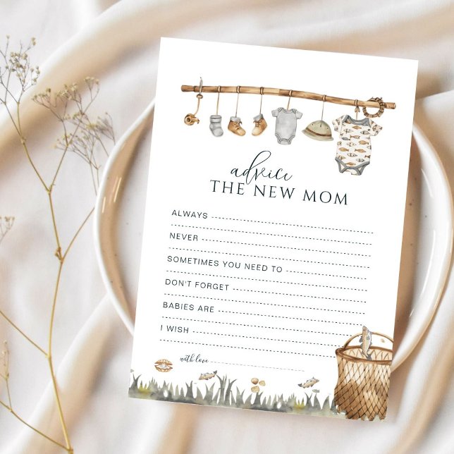 Conselhos de pesca divertidos para o cartão da mam (Criador carregado)