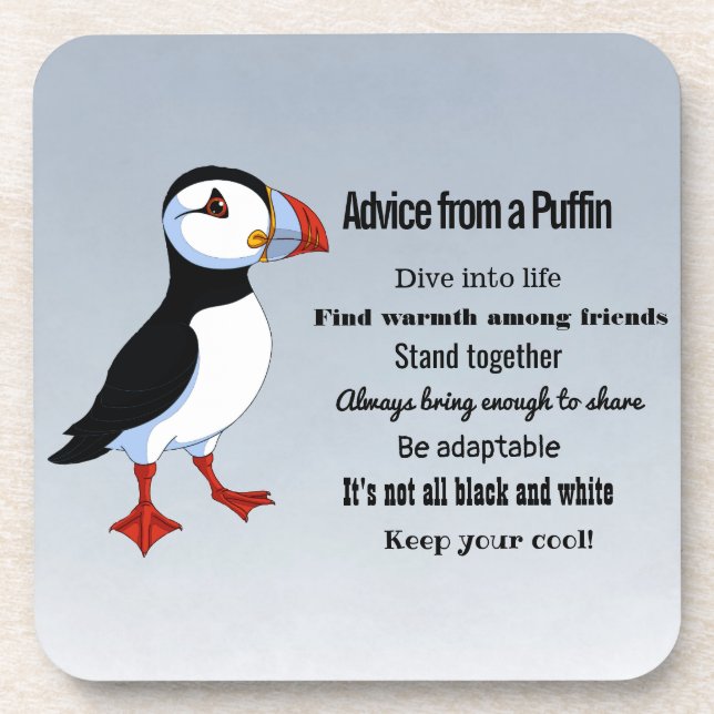 Conselhos de Porta copos Puffin (Frente)