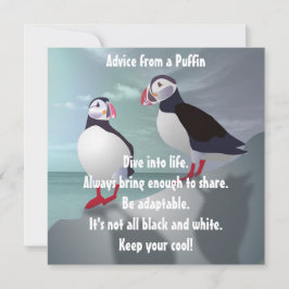 Conselhos de uma placa plana Puffin Design