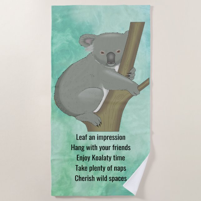 Conselhos de uma Toalha de praia de Koala Design (Frente)