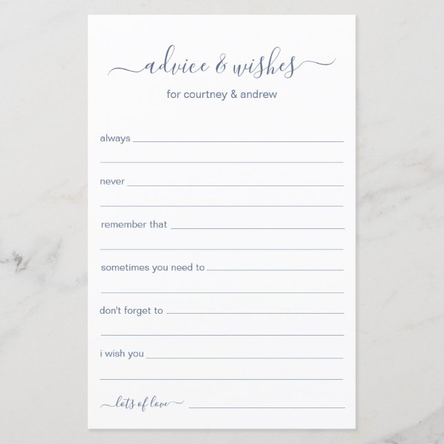 Conselhos e Desejos (Frente)