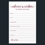 Conselhos e Desejos<br><div class="desc">Estes lençóis de Advice e Desejos, simples, burguentos e brancos, modernos, mínimos, manuscritos são perfeitos para ter chá de panela, janto de ensaio ou convidados de casamento preenchidos para o casal feliz. As pessoas vão adorar ter as ordens - tornam tão fácil deixar palavras amáveis de conselhos e de bons...</div>