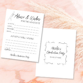 Conselhos e Desejos para Cartão de Graduação de Fo