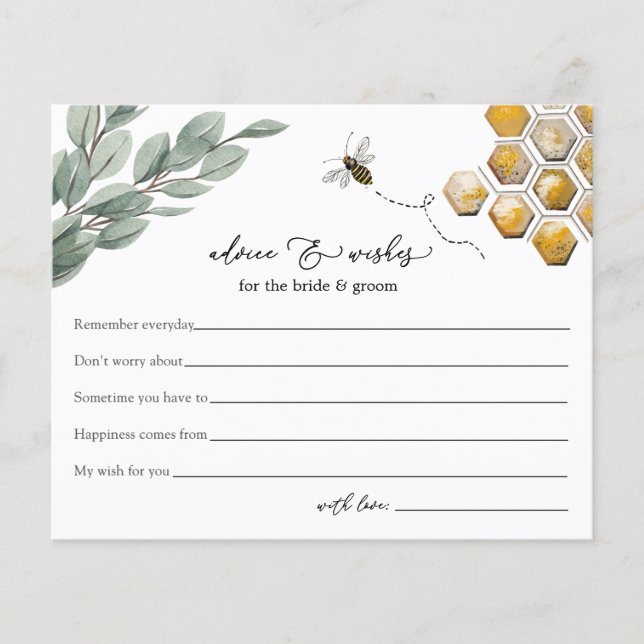 Conselhos e Desejos para Chá de panela de noiva e  (Frente)