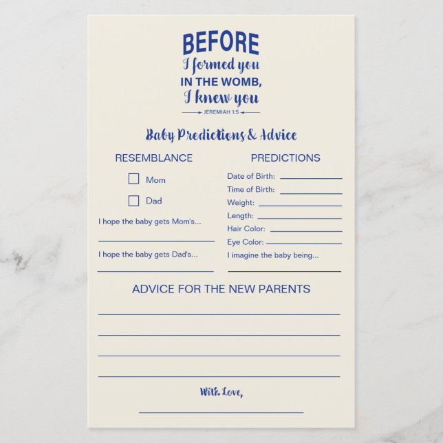 Conselhos e Previsões Bíblia Verso Jogo do Chá de  (Frente)