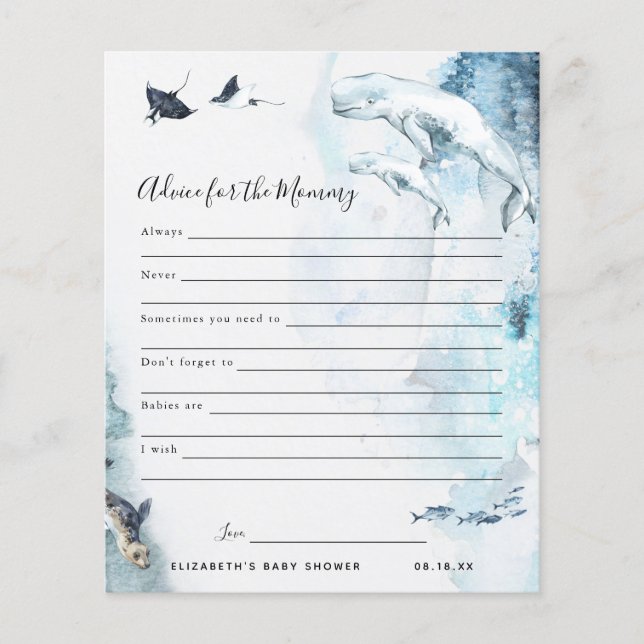 Conselhos para as Mamães | Jogo Chá de fraldas (Frente)