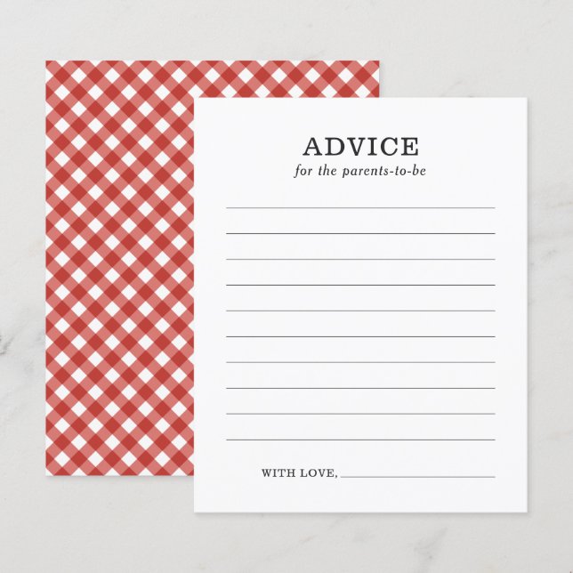 Conselhos para o Jogo de Chá de fraldas Russo de C (Frente/Verso)