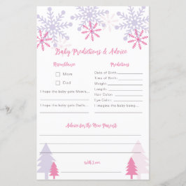 Conselhos sobre previsões de inverno para o Floco