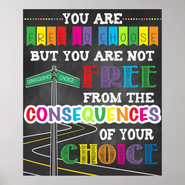 Consequences Poster Inspirational Art (Frente)