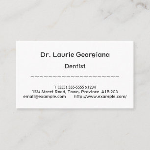 Conservador, Cartão de visita humilde