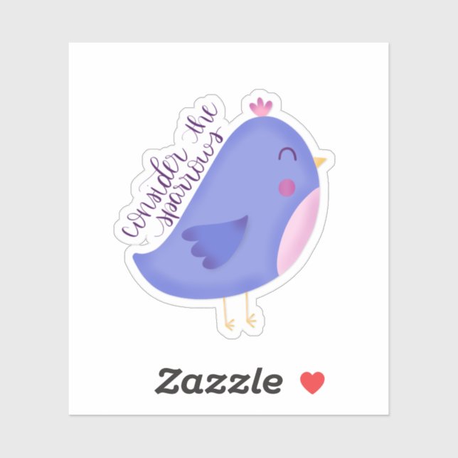 Considere o adesivo Sparrows (Folha)