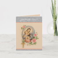 Consiga Bem Em Breve Um Cartão De Virgem Maria De