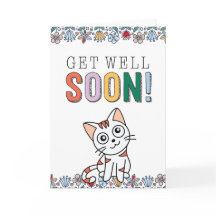 Consiga Um Cartão Bem Em Breve Com Gato Bonito