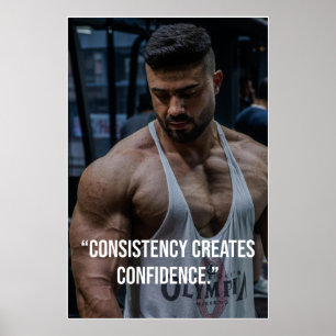 Consistência Cria Confiança – Poster de Citação