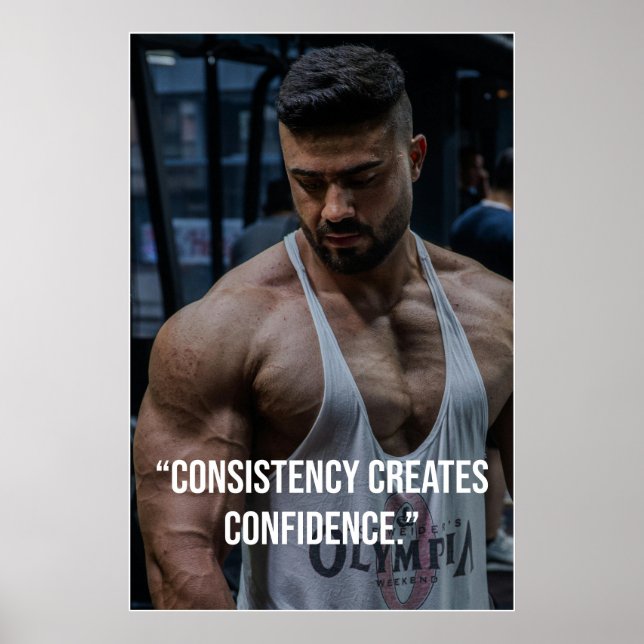 Consistency Creates Confidence – Quote Poster (Frente)