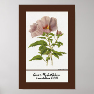 Constans Hibiscus Inspirational Poster