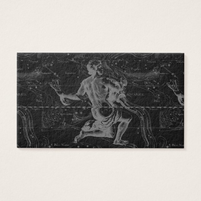 Constelação Aquarius Zodiac Hevelius 1690 (Frente)