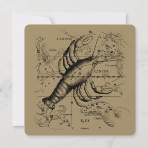 Constelação Cancer Hevelius 1690 de junho de 21 a