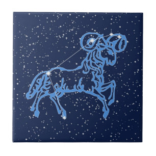 Constelação de Áries e Signo Solar com Estrelas Ce