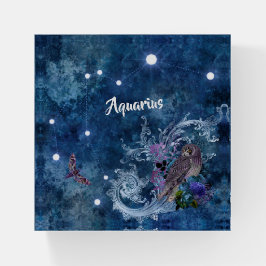 Constelação de Boho Blue Zodiac Aquarius